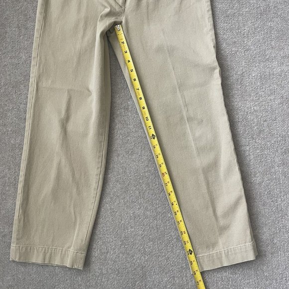 Talbots Pants Womens 6 Beige Cropped Signature Casual Straight Leg Stretch - Picture 9 of 12